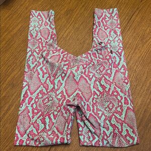 LiCi Fit Snake Print Viper Leggings Size Small